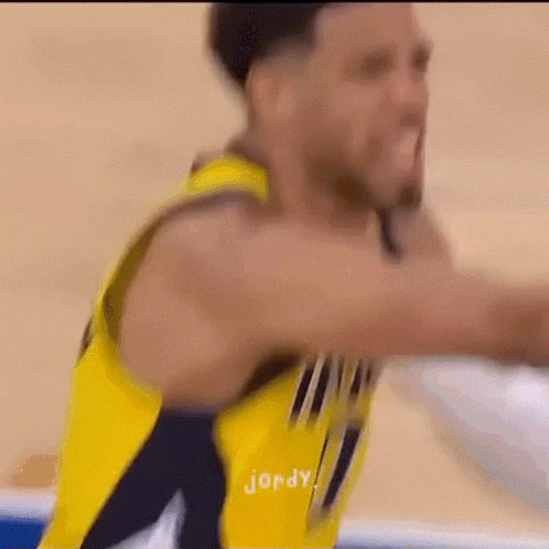 Basketball Player In Yellow Jersey Jordy GIF