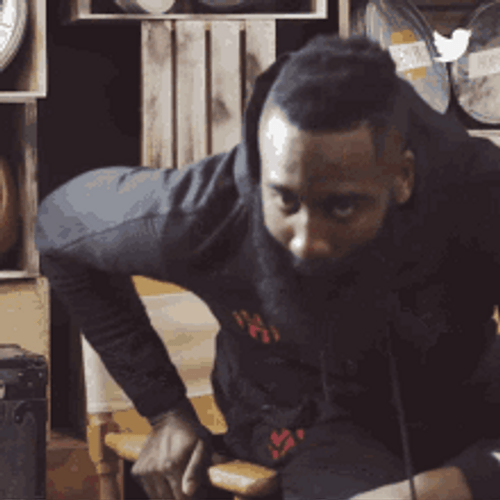 Basketball Player James Harden Sit And Nod GIF