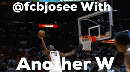 Basketball Player Jumping Another W