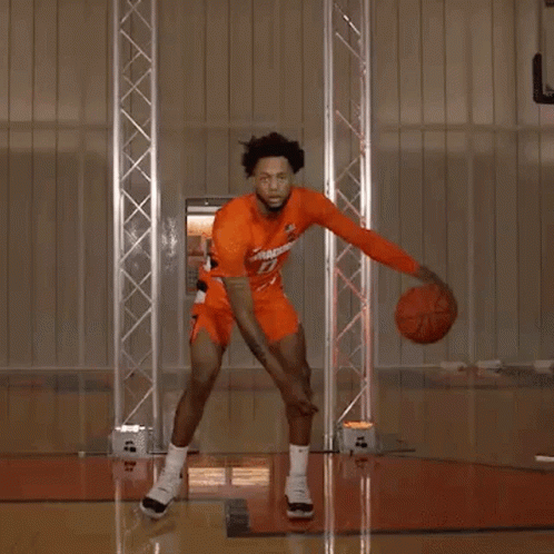 Basketball Player Jumping in Air