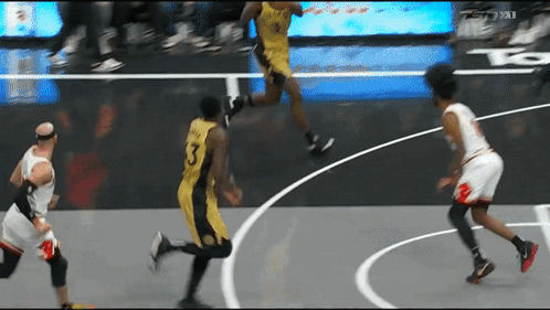 Basketball Player Jumping in Air