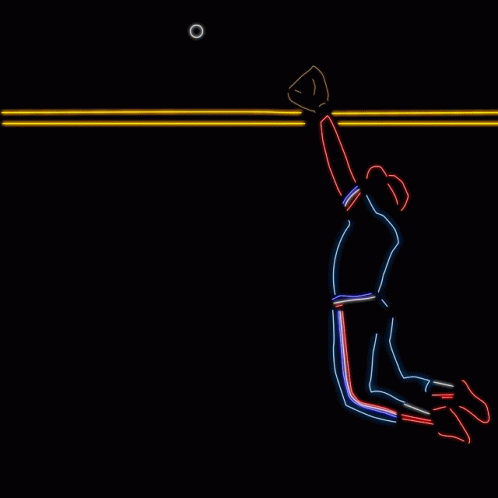 Basketball Player Jumping Neon Sign