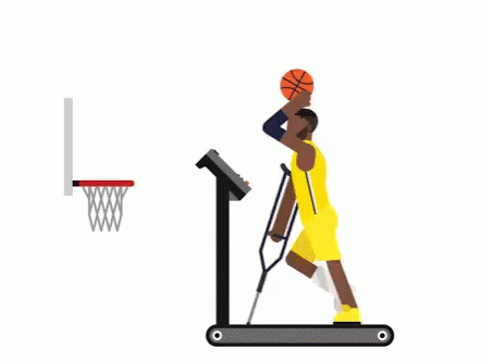 Basketball Player Motivation Treadmill GIF