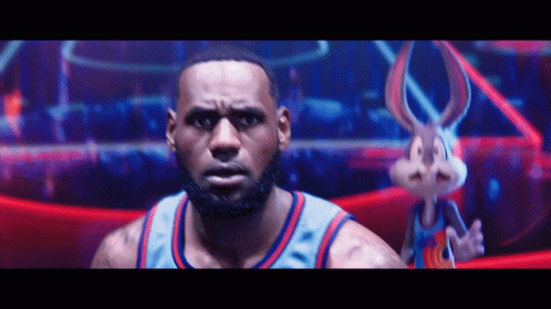Basketball Player Next to Bunny