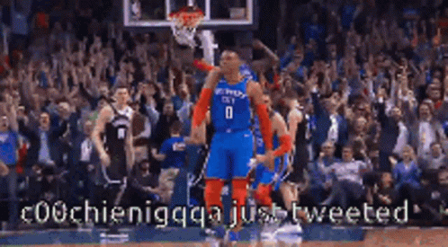 Basketball Player Number 0 Celebrating Basket