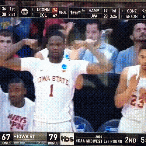 Basketball Player Number 1 in Front of Crowd