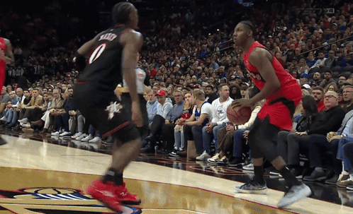 Basketball Player Number 10 Dribbling GIF