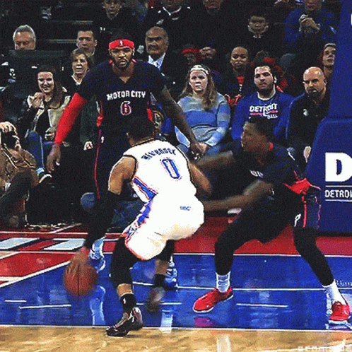 Basketball Player Number 10 Dribbling GIF