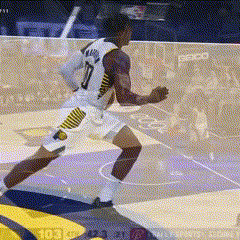 Basketball Player Number 10 Running GIF