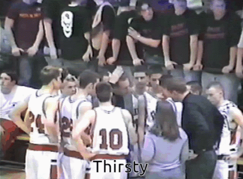 Basketball Player Number 10 Surrounded GIF