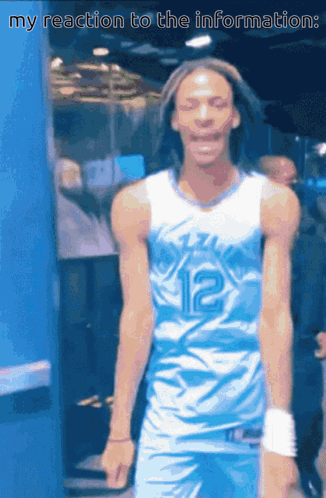 Basketball Player Number 12 Jersey GIF