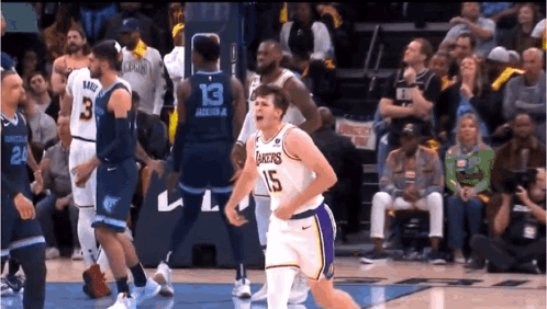 Basketball Player Number 15 Running GIF