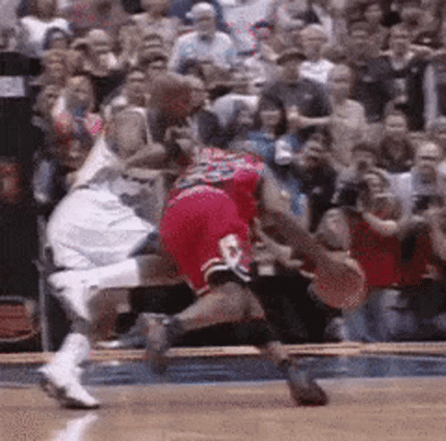Basketball Player Number 23 Being Chased