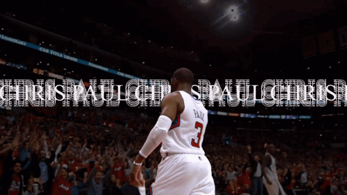 Basketball Player Number 3 Facing Crowd