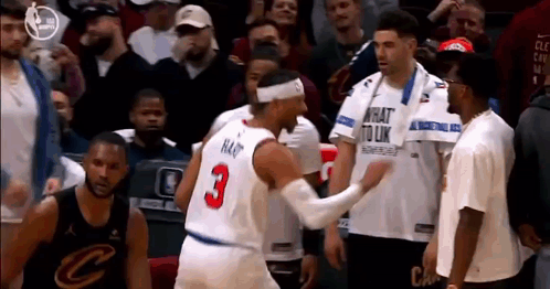 Basketball Player Number 3 Shaking Hands GIF