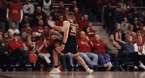 Basketball Player Number 30 Dribbling