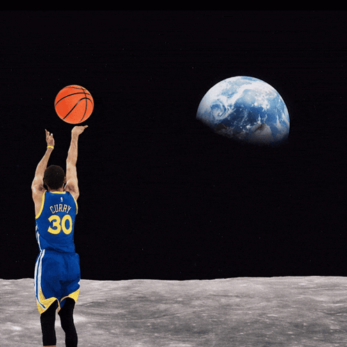 Basketball Player Number 30 Shooting GIF