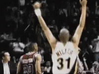 Basketball Player Number 31 Raising Arms GIF