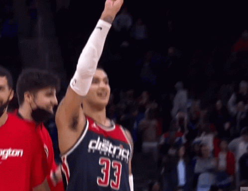 Basketball Player Number 33 Raising Fist GIF