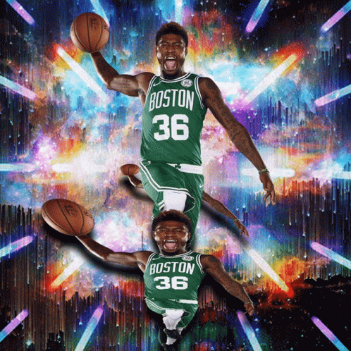 Basketball Player Number 36 Jumping