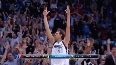 Basketball Player Number 41 Giving Peace Sign