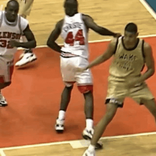 Basketball Player Number 44 Blocking GIF