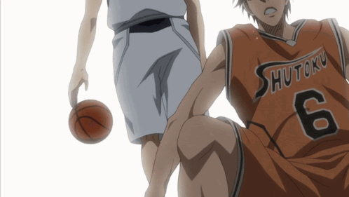 Basketball Player Number 6 Dribbling
