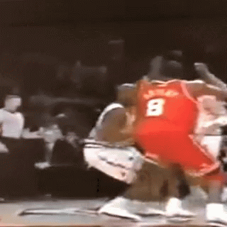 Basketball Player Number 8 Fouled