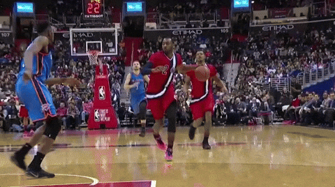 Basketball Player Runs Shoots Ball Single Leg Deadlift GIF