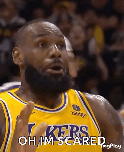 Basketball Player Saying Oh I'm Scared