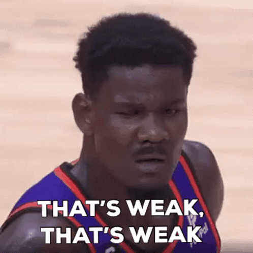 Basketball Player Saying That's Weak That's Weak