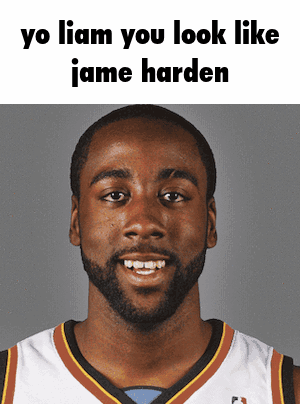 Basketball Player Saying Yo Liam You Look Like Jamie Harden