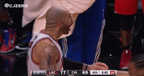 Basketball Player Screaming Chicago Bulls GIF