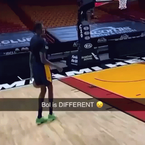 Basketball Player Standing On Court Bol Is Different GIF