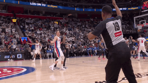 Basketball Player Wearing Number 19 Jersey GIF