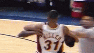 Basketball Player Wearing Number 31 Jersey GIF