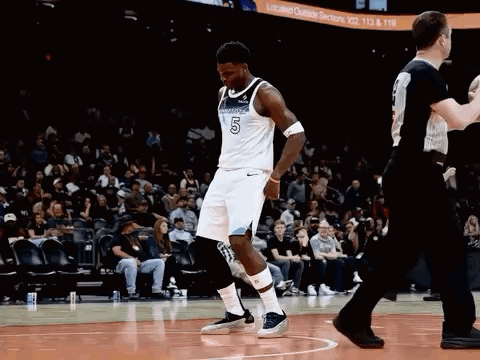 Basketball Player Wearing Number 5 Jersey