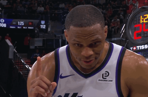 Basketball Player Wearing Phoenix Law Shirt GIF