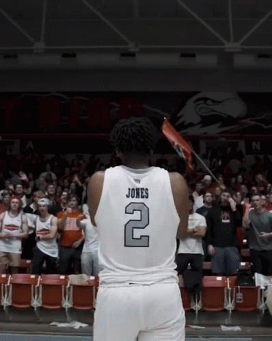 Basketball Player Wearing White Jersey Number 2 GIF