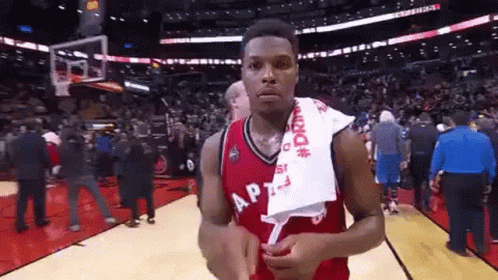 Basketball Player With AP Towel GIF