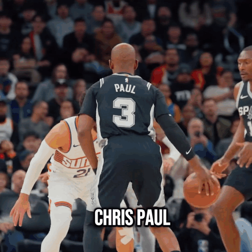 Basketball Player with Chris Paul Jersey