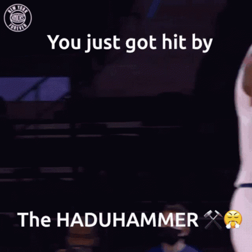Basketball Player With Haduhammer Words GIF