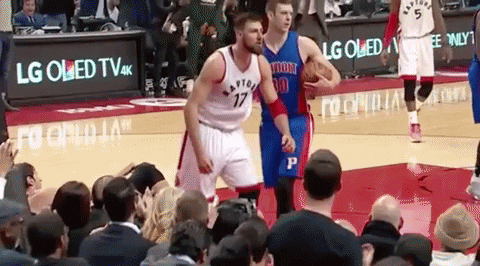 Basketball Players Chest Bump GIF
