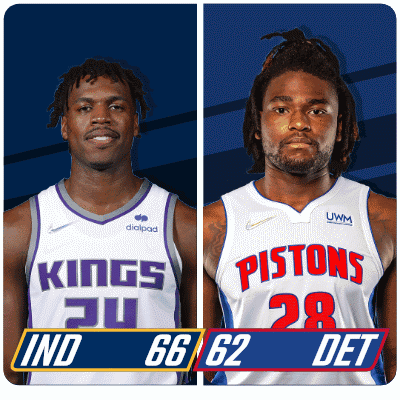Basketball Players From Kings And Pistons GIF