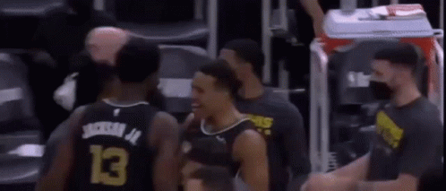Basketball Players In Locker Room GIF