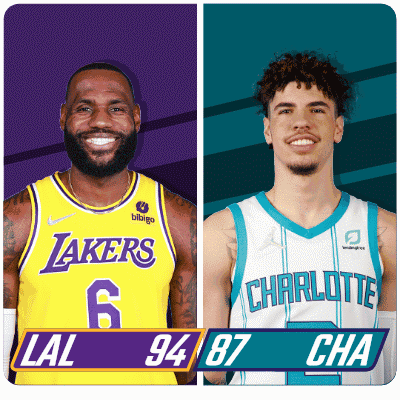 Basketball Players Lakers And Hornets GIF