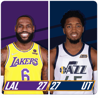 Basketball Players Lakers And Utah GIF