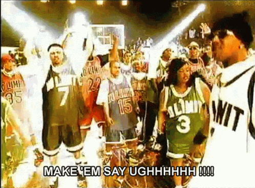 Basketball Players On Court With Number 3 Jersey GIF