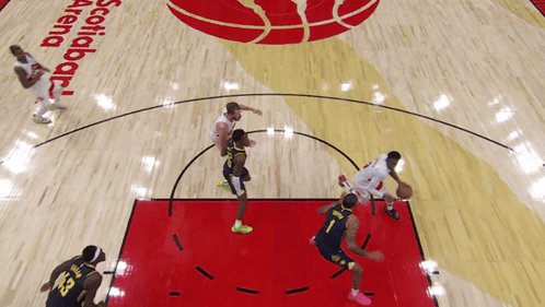 Basketball Players Playing Game GIF