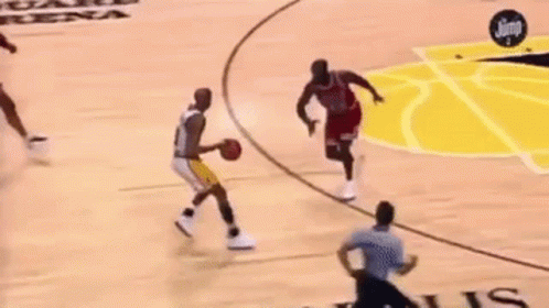 Basketball Players Playing Game GIF